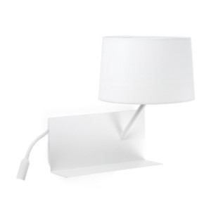 HANDY WHITE RIGHT WALL LAMP...