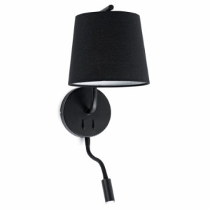 BERNI BLACK WALL LAMP WITH...